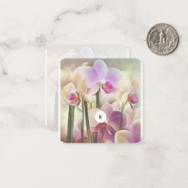 Cartão De Notas Orquídeas Na moda modernas | Adicione a sua inicia