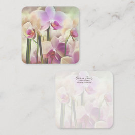 Cartão De Notas Orquídeas Na moda modernas | Adicione seu nome