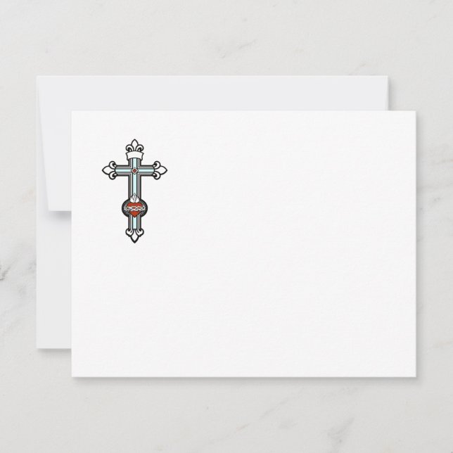 Cartão De Notas Orthodox Christian cross (Frente)