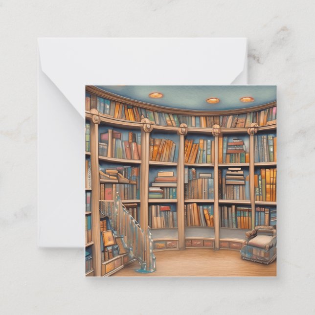 Cartão De Notas Os livros são uma fonte de maravilha e magia sem f (Frente)