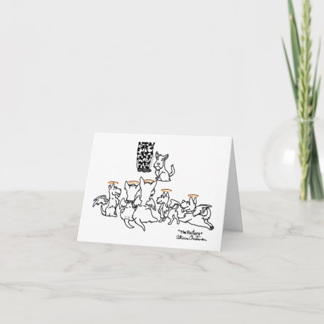 Cartão De Notas Os Visitantes (Frente)