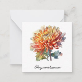 Cartão De Notas Ouro Harvest Chrysanthemum, personalizado