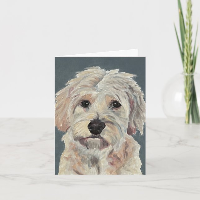 Cartão De Notas Ouro Pintado manualmente na tela (Frente)