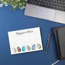 Cartão De Notas ovos de páscoa 3d coloridos minimalistas personali