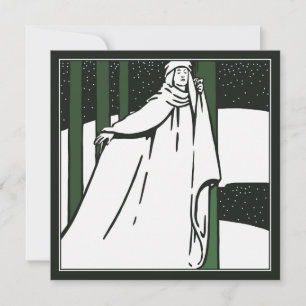 Cartão De Notas Pacote de Natal Pré-Raphaelite