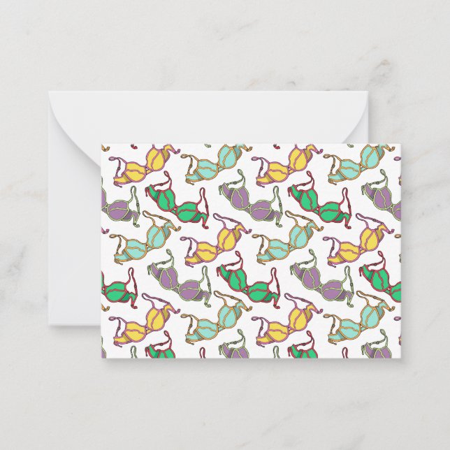 Cartão De Notas Padrão Bra Multicolor (Frente)