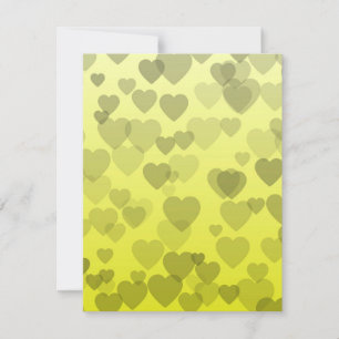Cartão De Notas Padrão Corações 22