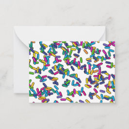 Cartão De Notas Padrão de borrifadas espalhadas