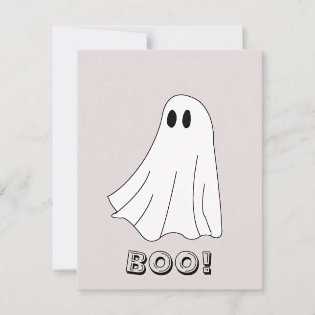 Cartão De Notas Padrão de Fantasma Pastel Fofo (Frente)