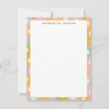 Padrão de Flor Personalizado do Vintage Pastel Hex