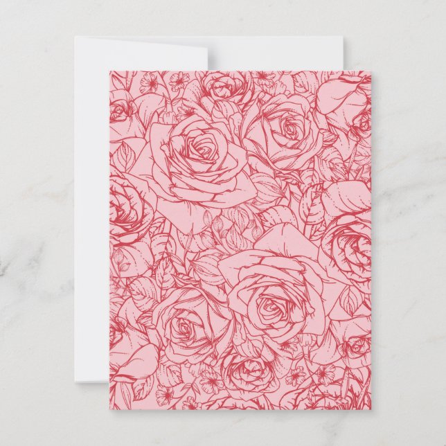 Cartão De Notas Padrão de Flores 14 (Frente)