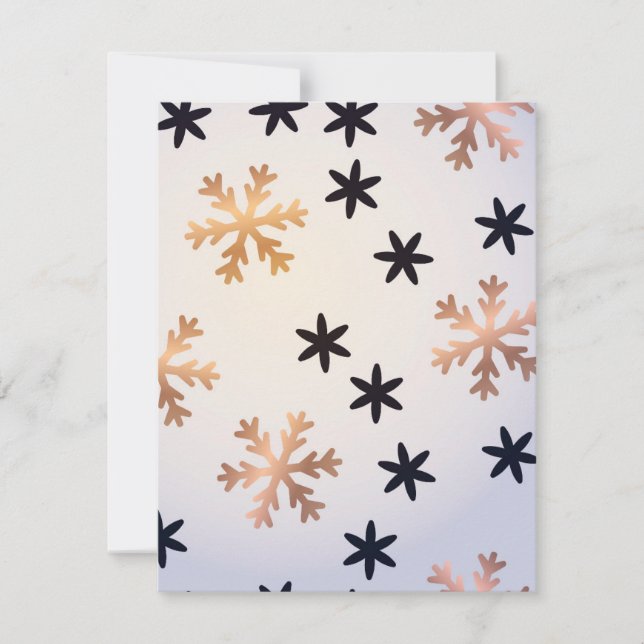 Cartão De Notas Padrão de inverno 12 (Frente)