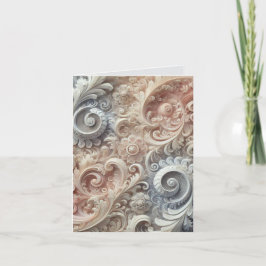 Cartão De Notas Padrão de rendas de Pastel de gradiente elegante