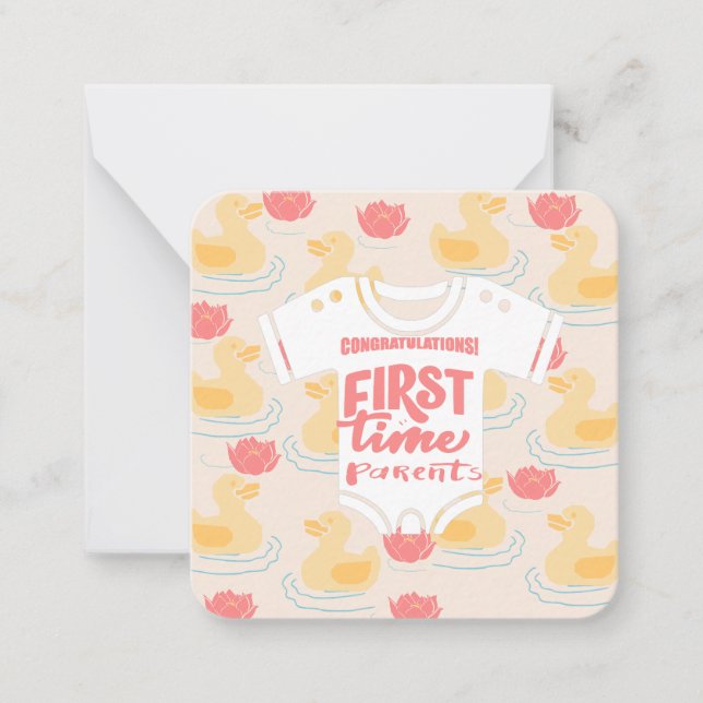 Cartão De Notas Pais pela primeira vez: (Frente)