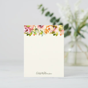 Cartão De Notas País Russo de Cores Fluviais Personalizadas