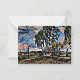 Cartão De Notas Paisagem com Birds perto de Tucapy por Sobeslav