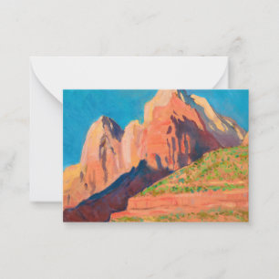 Cartão De Notas Paisagem, Parque Nacional do Zion, por Maynard Dix
