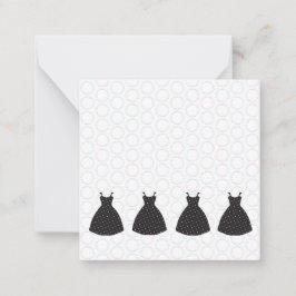 Cartão De Notas Palhaço de Bridesmaid, Padrão de Bolinhas