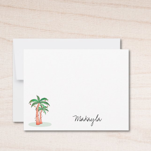 Cartão De Notas Palm Trees Personalizadas (Criador carregado)