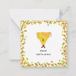 Cartão De Notas Papai Noel Nacho com Chips