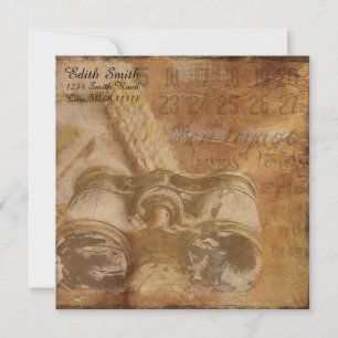 Cartão De Notas Papel de carta de Livros de Binoculares Náuticos S