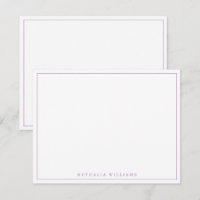 Papel de carta de personalização básica mínima par