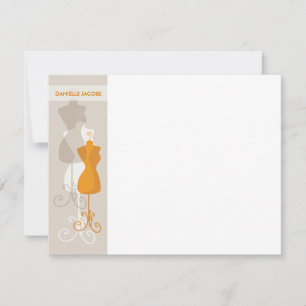 Cartão De Notas Papel de Carta Fashionista