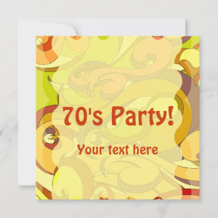 Cartão De Notas Papel de carta Groovy 70s
