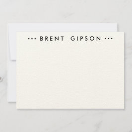 CARTÃO DE NOTAS PAPEL DE CARTA NOTECARD