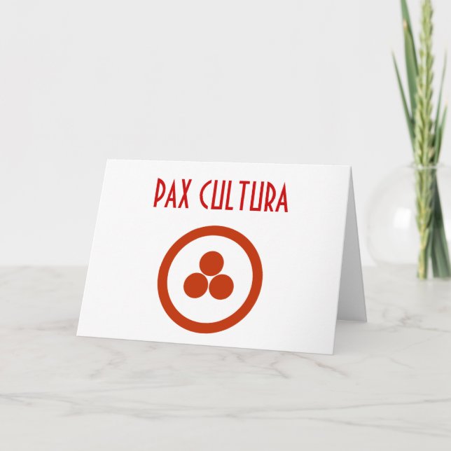 Cartão De Notas Papel de carta Pax Cultura (Frente)