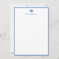 Papel de Carta Personalizado Clássico Azul