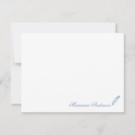 Cartão De Notas Papel de Carta Personalizado com Escritor de Penas
