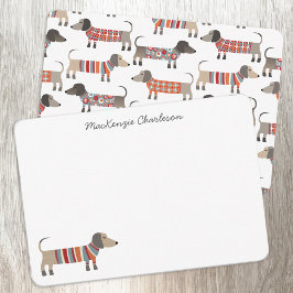 Cartão De Notas Papel de Carta Personalizado de Cão de Enchimento