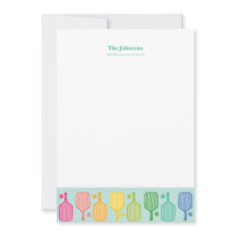 Papel de carta personalizado de Pickleball