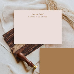 Cartão De Notas Papel de Carta Personalizado Elegante