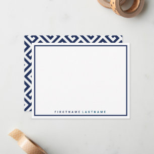 CARTÃO DE NOTAS PAPEL DE CARTA PERSONALIZADO MODERNO GREGO