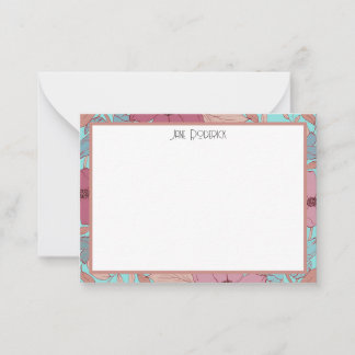 Cartão De Notas Papel de carta Personalizado Retroativo