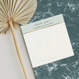 Cartão De Notas Papel de Carta Pessoal Mínimo Simples de Script El