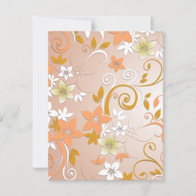 Cartão De Notas Papel de parede para flores 8 (Frente)