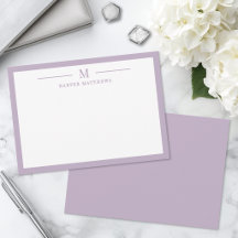 Papelaria Clássica Simples Roxa