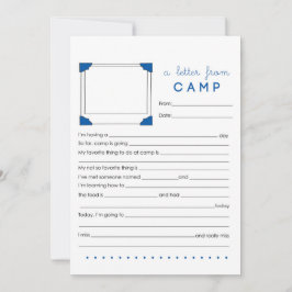 Cartão De Notas Papelaria de carta de acampamento