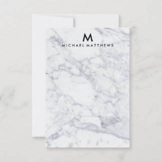 CARTÃO DE NOTAS PAPELARIA DE MÁRMORE PERSONALIZADA