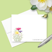 Papelaria Floral Aquarela Flores Silvestres da Pri