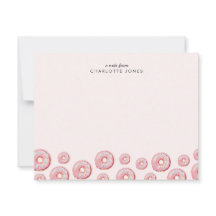 Papelaria Infantil Tema Donut Rosa Cor-de-Rosa Fof