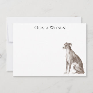 Cartão De Notas Papelaria personalizada com Greyhound