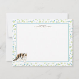 Cartão De Notas Papelaria Personalizada de Cat de Shorthair Exótic