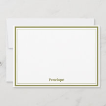 Papelaria Personalizada Minimalista Oliva