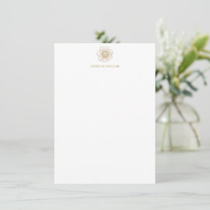 Cartão De Notas Papelaria Personalizada Pérola Margarida Coquette