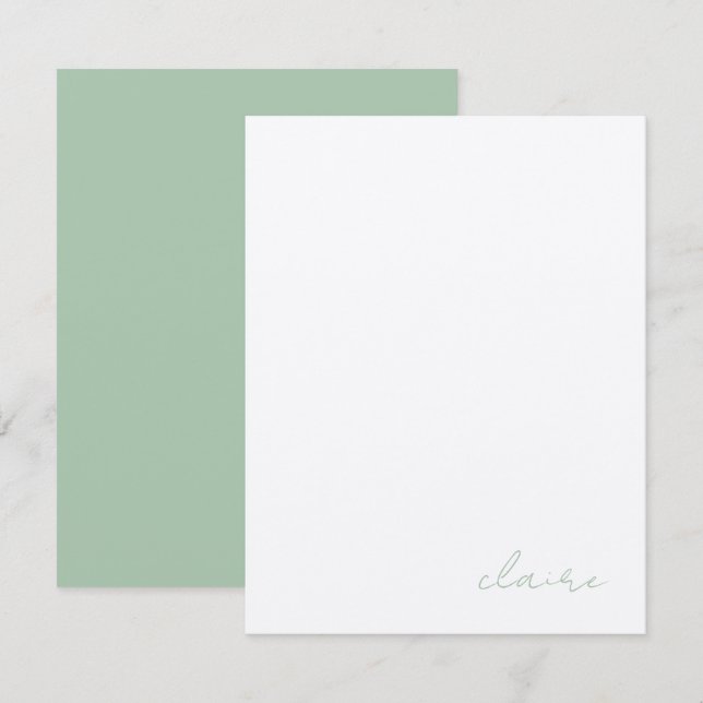 Cartão De Notas Papelaria Personalizada Vintage Notes (Frente/Verso)