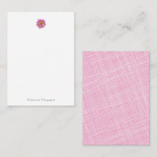 Cartão De Notas Papelaria Pink Daisy NOME para Ela